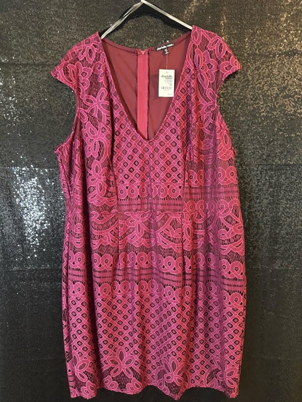 Charlotte Russe Lace V-Neck Women’s Dress